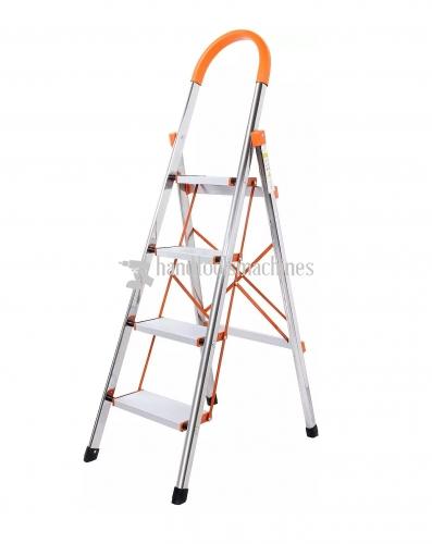 4-Step Stool Ladder Portable Folding Anti-Slip with Rubber Hand Grip