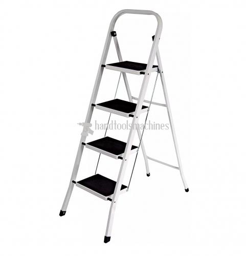 4 Step Portable Folding Heavy Duty Steel Ladder
