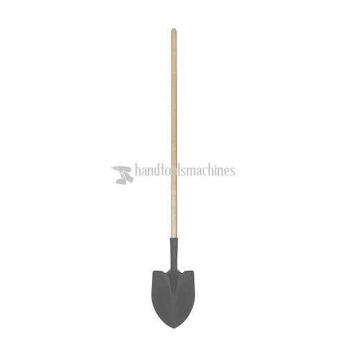 Paint Round Shovel with Wooden Handle