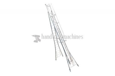Self Supporting Extendable Telescopic Tower Aluminum Ladder With Big Wheels & Railing (Heavy Duty)